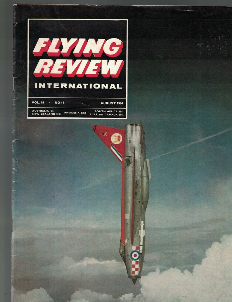 Flying Review International Magazine August 1964 Canadair CF-194 SAAB Draken