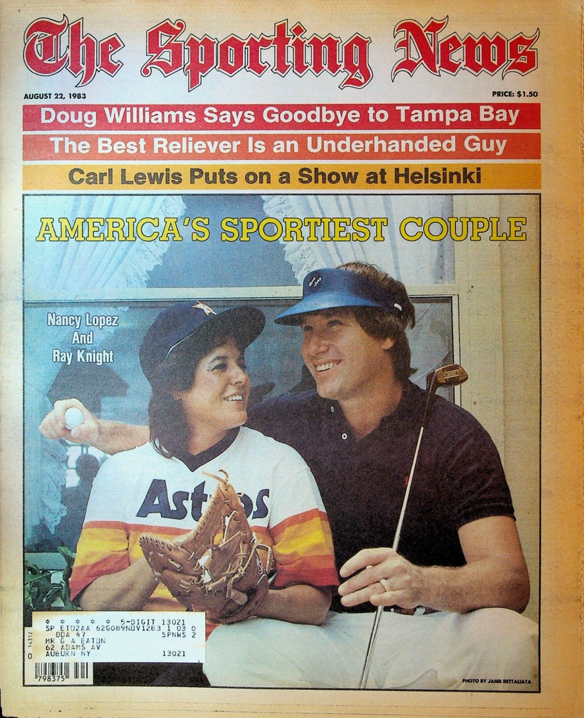 The Sporting News August 22 1983 Nancy Lopez Ray Knight Doug Williams Carl Lewis