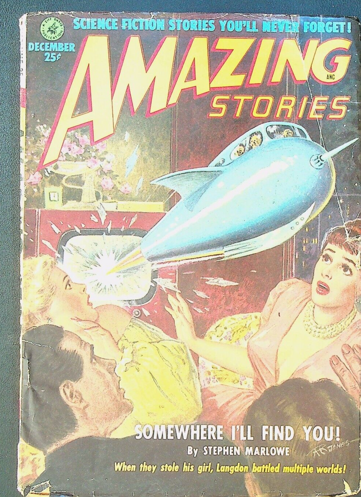 Amazing Stories Pulp December 1951 Stephen Marlowe Fredric Brown Mack Reynolds