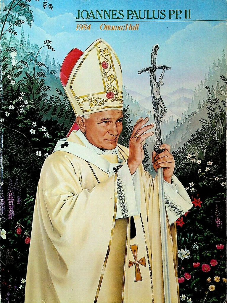 Pope John Paul II 1984 Ottawa Hull Canada Papal Visit Program Catholicism