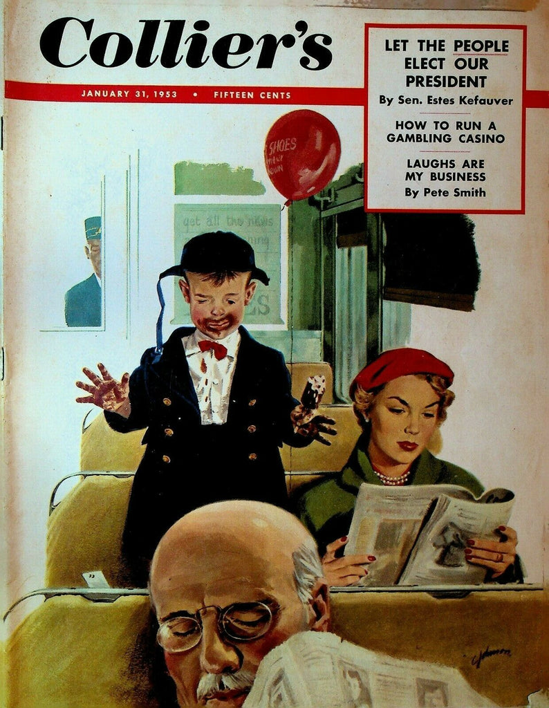 Collier's January 31 1953 John Steinbeck Reno Harold's Club Harlem Globetrotters