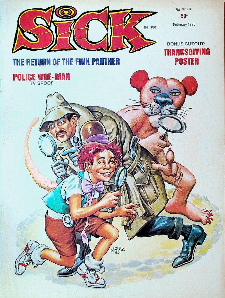 Sick Magazine February 1976 Pink Panther