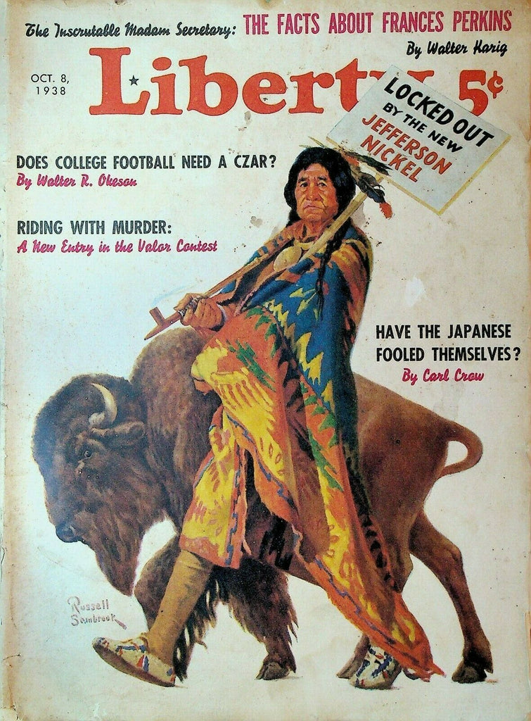 Liberty Magazine October 8 1938 Russell Sambrook Spencer Tracy College Football