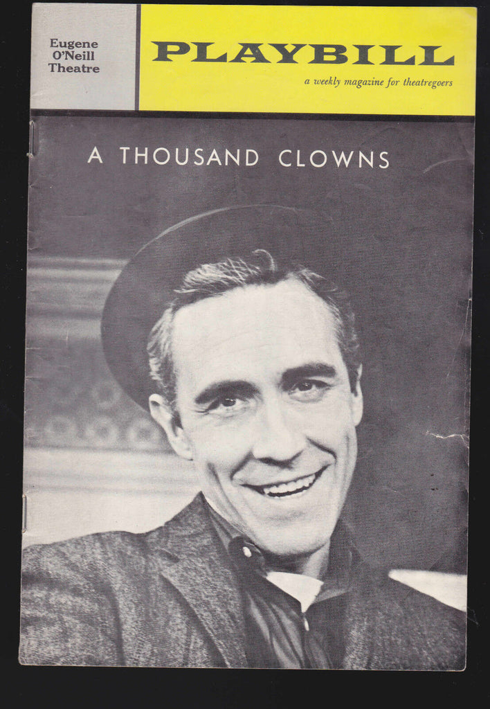 A Thousand Clowns Playbill November 12 1962 James Robards Jr Sandy Dennis