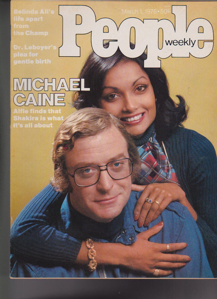 People Magazine Michael Caine Belinda Ali March 1 1976 Free S/H