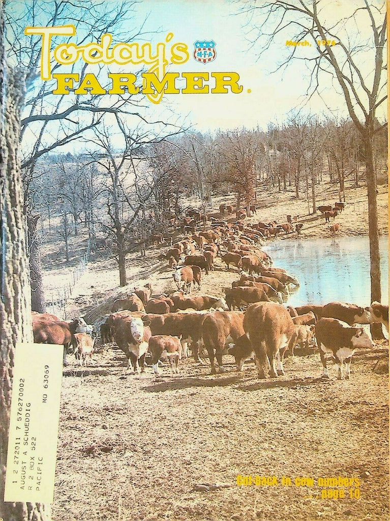 Today's Farmer Magazine March 1976 Circle F Cattle Camden County Missouri