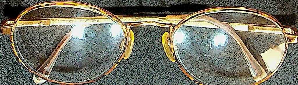 Tortoise Brand Glasses Frame Made in Italy Gold Color Frame