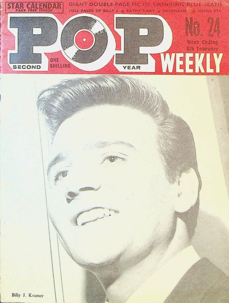 Pop Weekly #24 February 8 1964 The Beatles Billy J Kramer Dusty Springfield