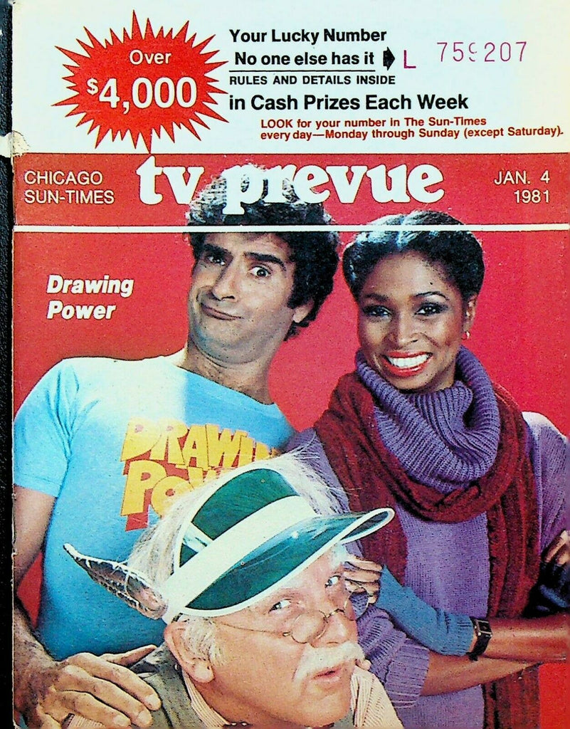 TV Prevue Magazine January 4 1981 Drawing Power Mark Harmon Lenny Schultz