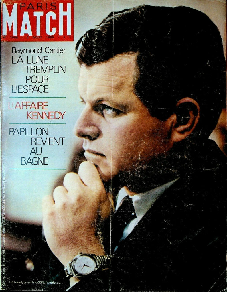 Paris Match August 2 1969 Ted Kennedy Chappaquiddick Neil Armstrong Moon Landing