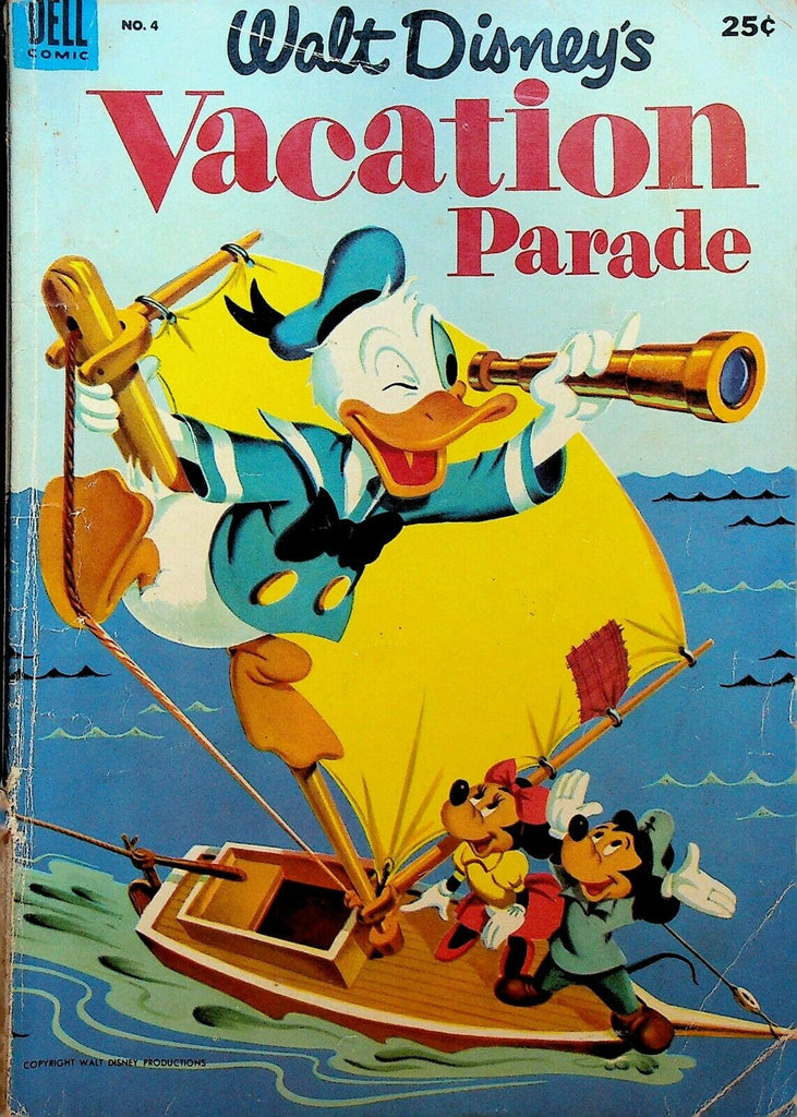 Walt Disney's Vacation Parade 3 Dell Giant Comic 1954 Mickey Mouse Donald Duck