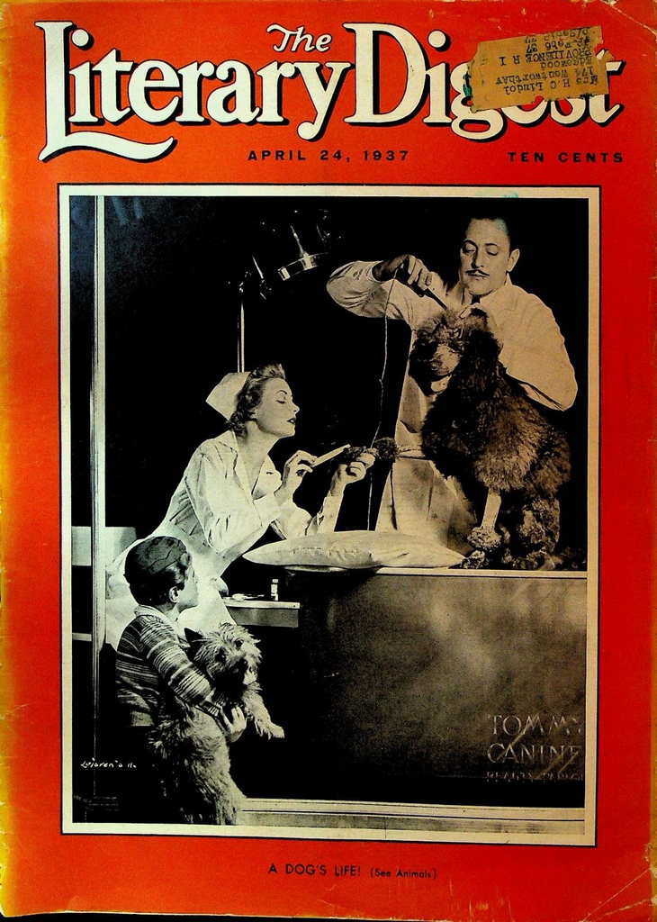 Literary Digest April 24 1937 Sumo Wrestling ESP Telepathy NY Rugby Club