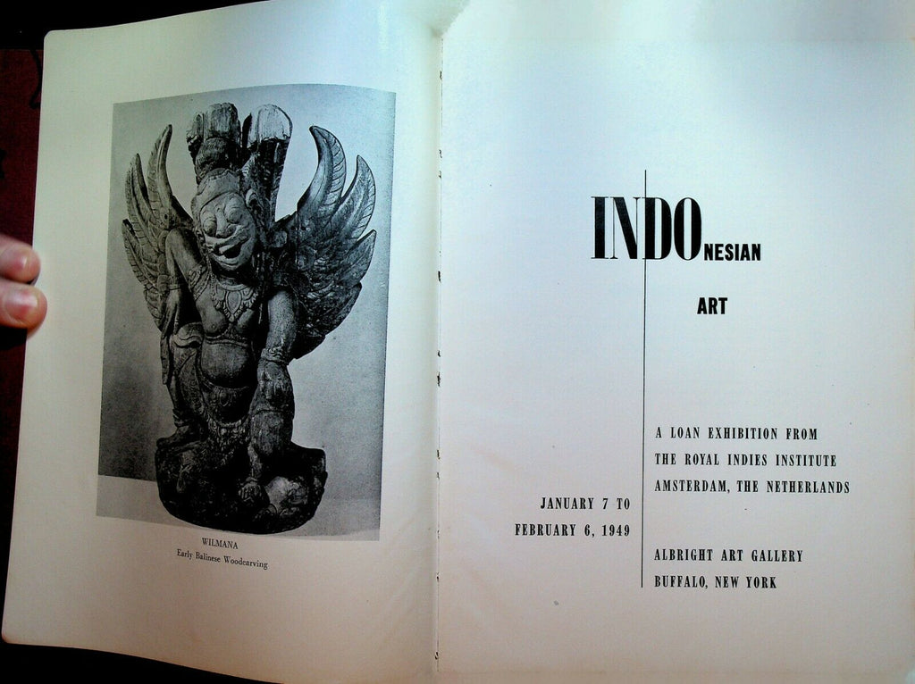 Indonesian Art 1949 Albright Art Gallery Buffalo NY Exhibition Catalog