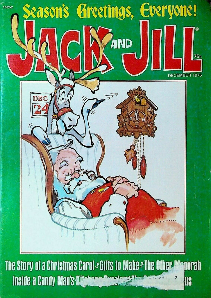 Jack & Jill Magazine December 1975 Santa Claus Christmas Dennis Anderson