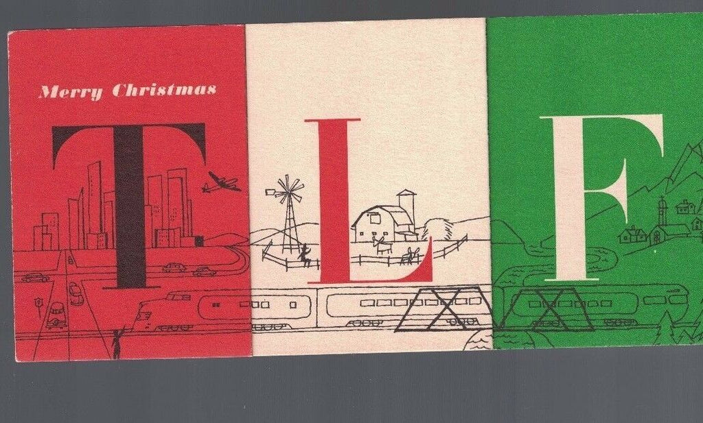 Merry Christmas TLF Time Life Fortune Christmas Card To Subscribers