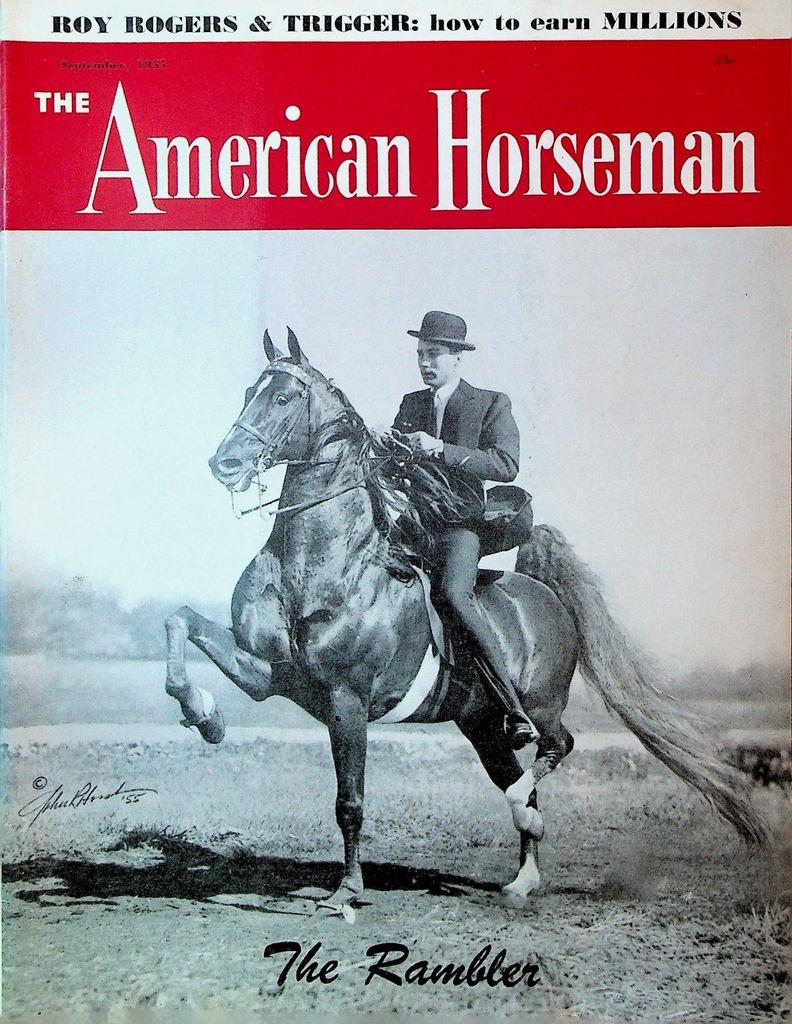 American Horseman Magazine September 1955 Roy Rogers Trigger The Rambler