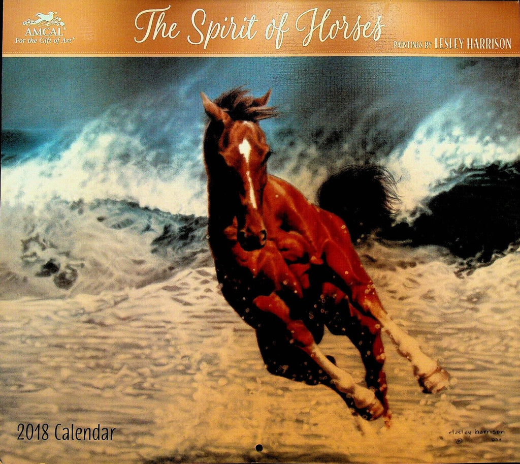 The Spirit of Horses Calendar 2018 Lesley Harrison Amcal