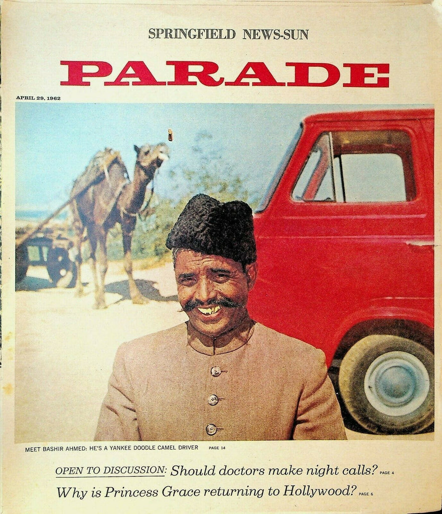 Springfield News-Sun Parade April 29 1962 Bashir Ahmed Princess Grace