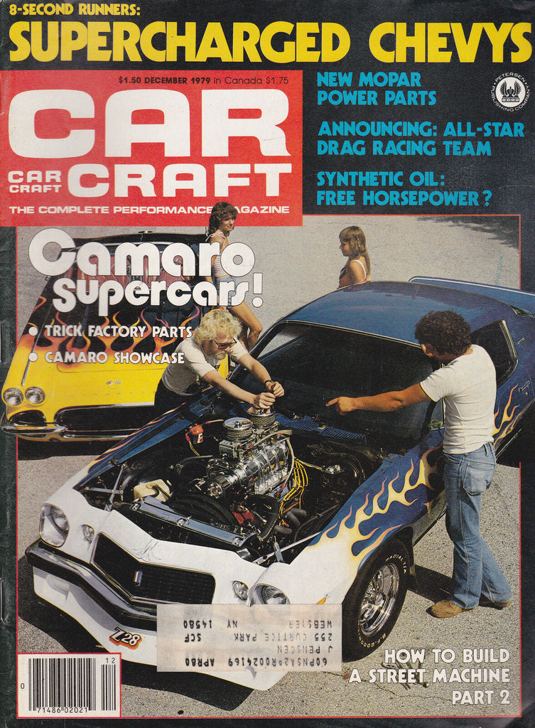 Car Craft Magazine  Camaro Supercars Drag Racing December 1979  FREE US S/H