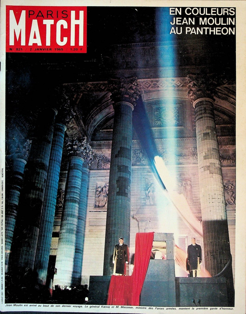 Paris Match January 2 1965 Jean Moulin Audrey Hepburn Rex Harrison