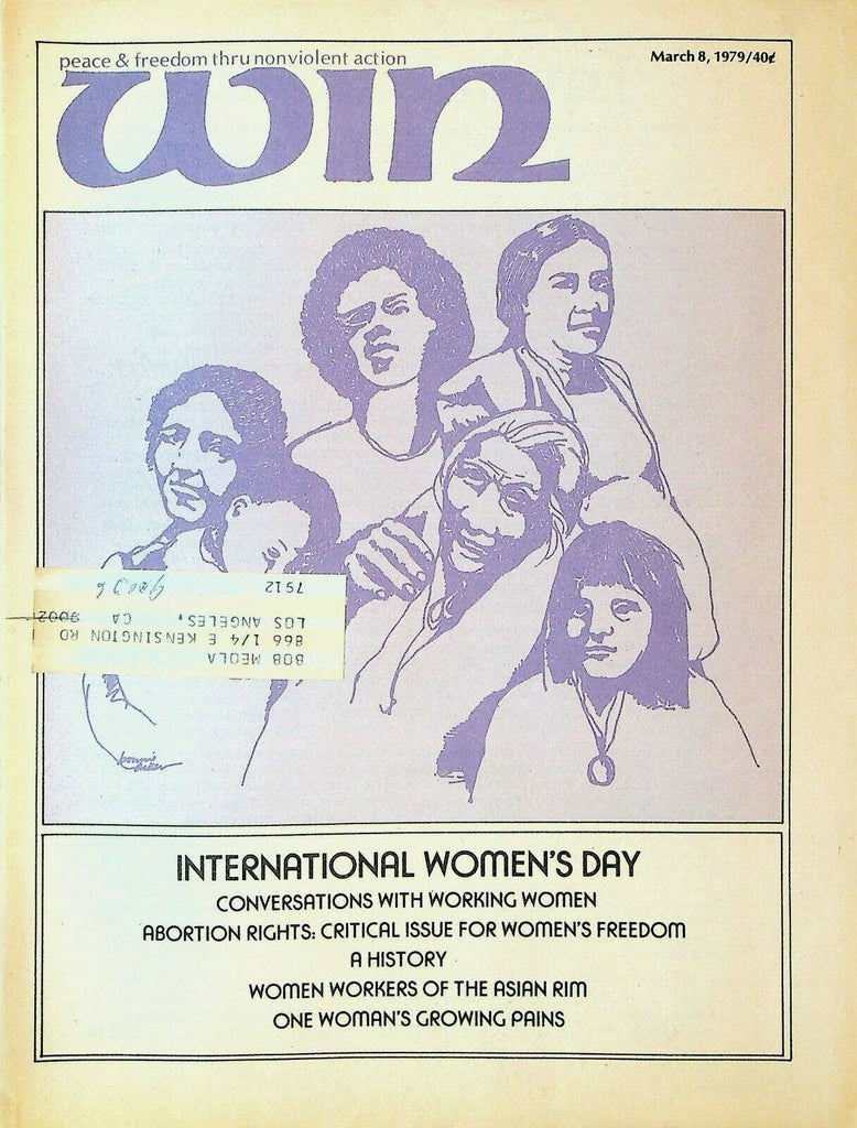 Win Magazine March 8 1979 International Woman's Day Abortion Rights