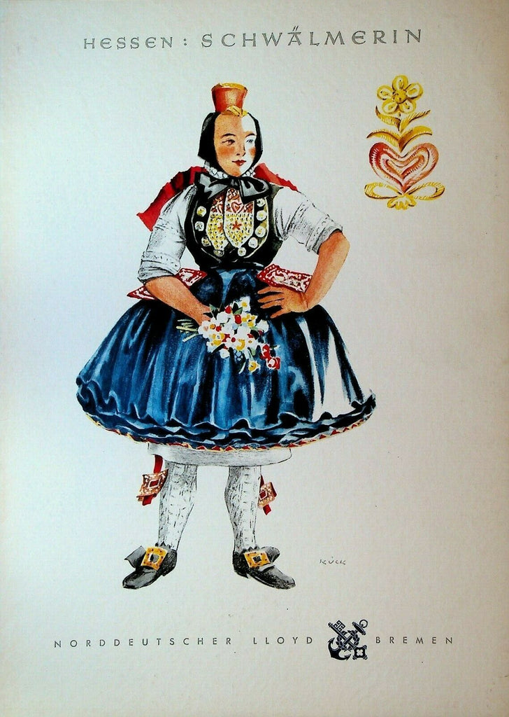 Norddeutscher Lloyd Bremen Lunch Menu November 25 1966