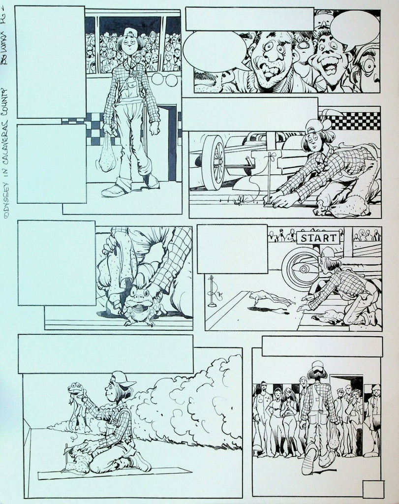 Don Lomax Original Art Odyssey in Calaveras County p2 Pete Millar Drag Cartoons