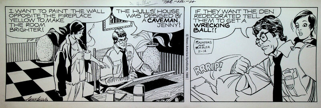 Mary Worth Original Comic Strip Art Allen Saunders Bill Ziegler November 14 1985