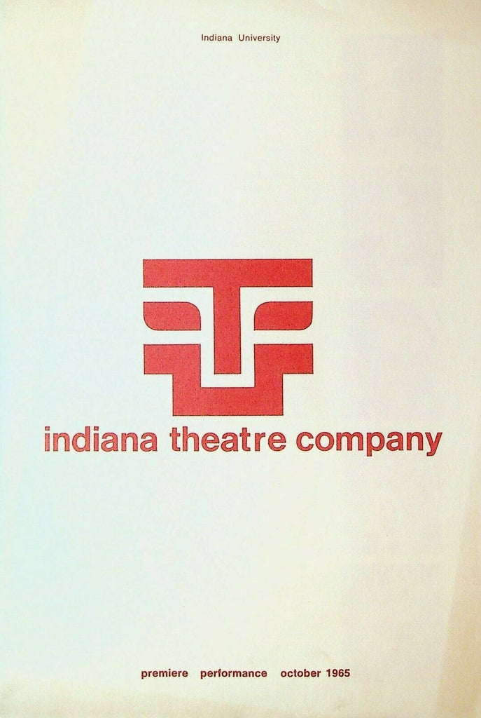 The Rivals October 1965 Program Indiana Theatre Company Premiere Performance