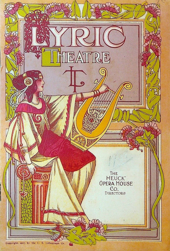 The Great Divide Program January 6 1908 Margaret Anglin Henry Miller