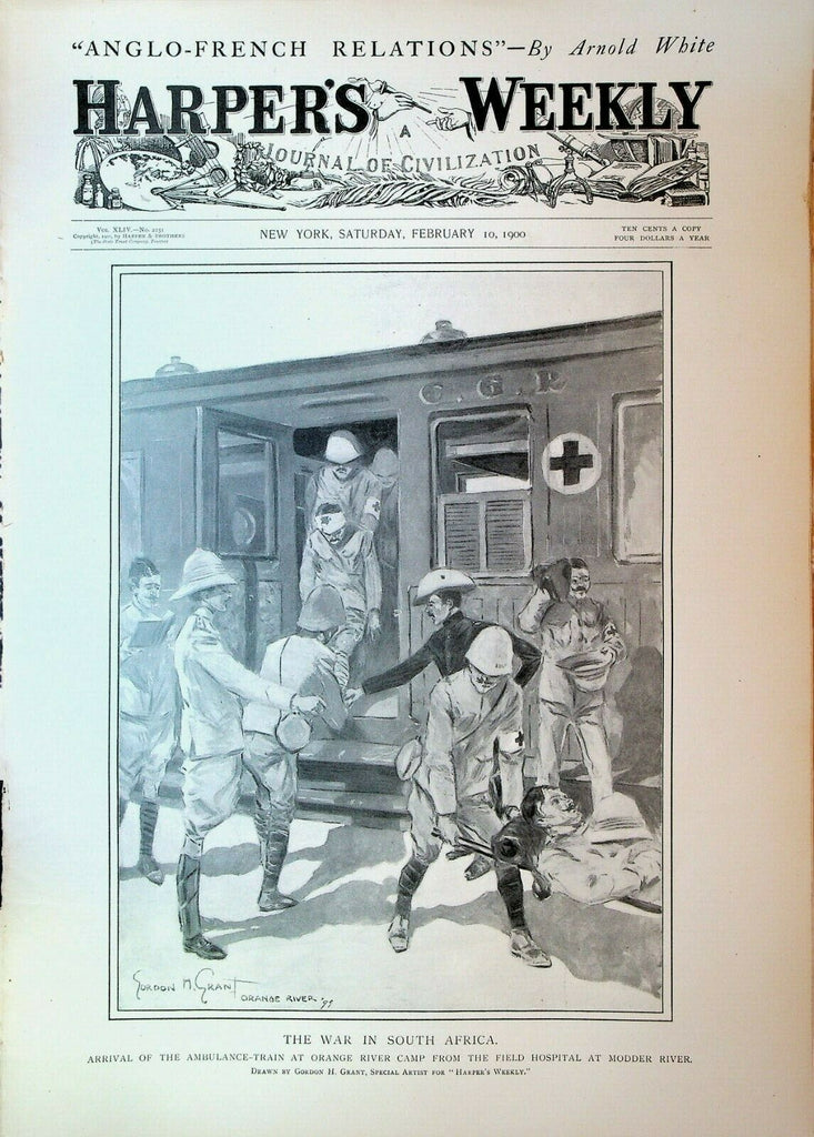 Harper's Weekly February 10 1900 Boer War Frederic Remington Boer War Opera