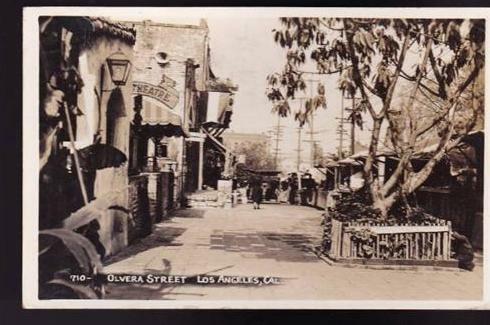 Olvera Street Los Angeles Postcard Real Photo RPPC #710 1939