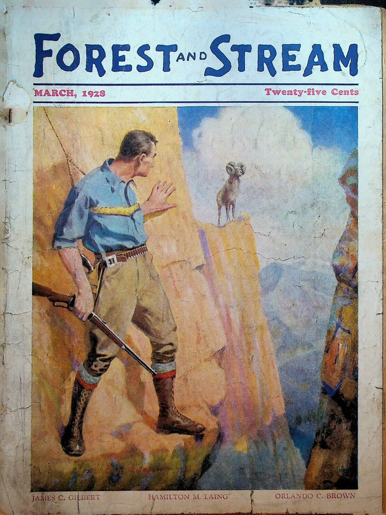Forest & Stream Magazine March 1928 J Paul Burnham Hunting Fishing