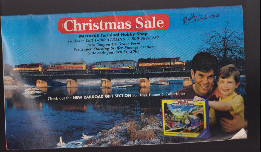 Walthers Hobby Shop Christmas Sale 2000 Catalog Trains Railroad
