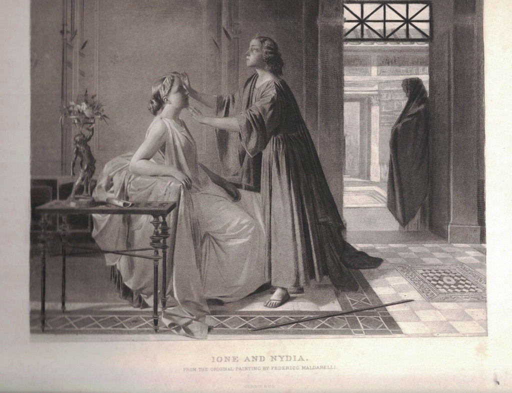 Ione and Nydia 1880s Gebbie & Co Print