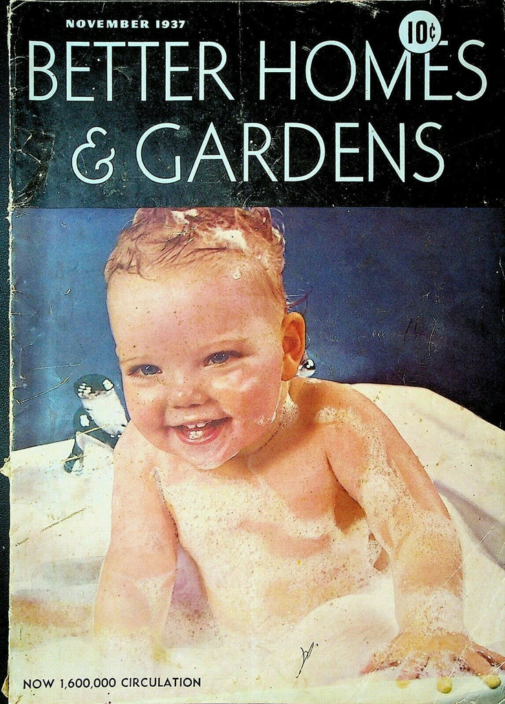 Better Homes & Gardens Magazine November 1937 Adorable Cute Baby