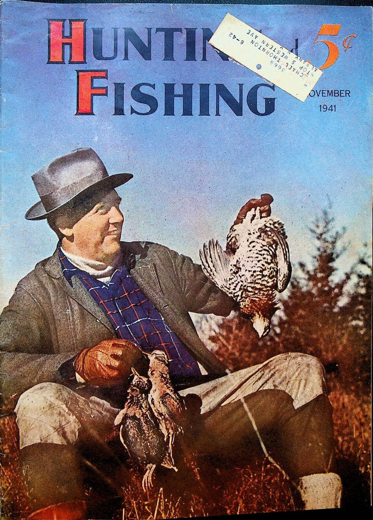 Hunting & Fishing Magazine November 1941 Harold McCracken Lawrence Simpson