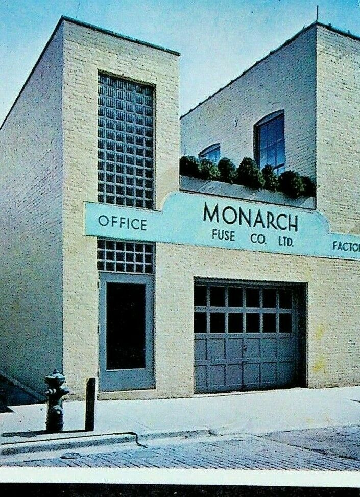 Monarch Fuse Co Jamestown NY Blotter Art Deco Allen Electric Co Allentown Pa