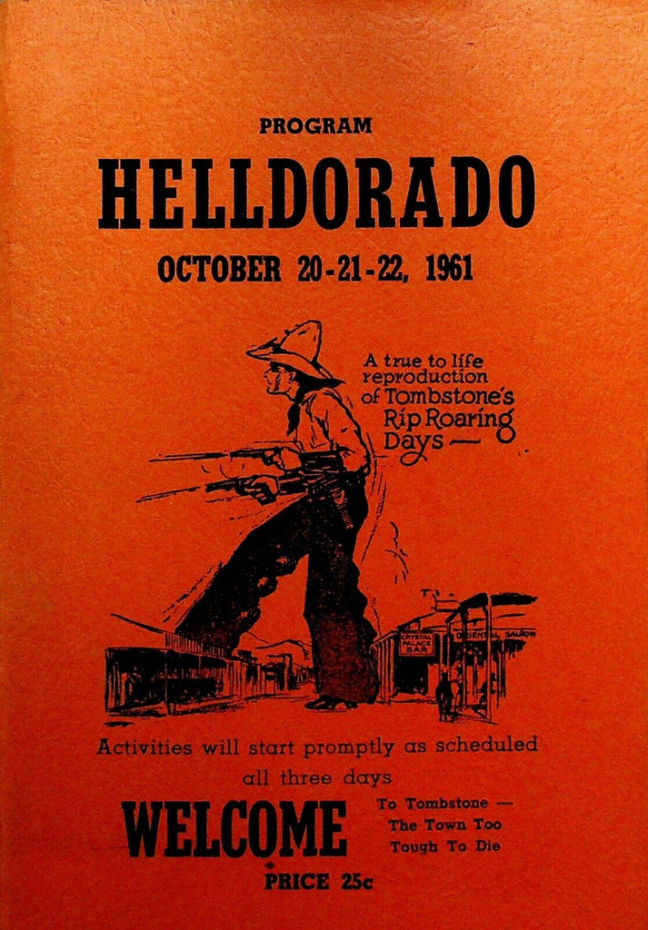 Helldorado Program 1961 Tombstone Arizona Old West Reenactment