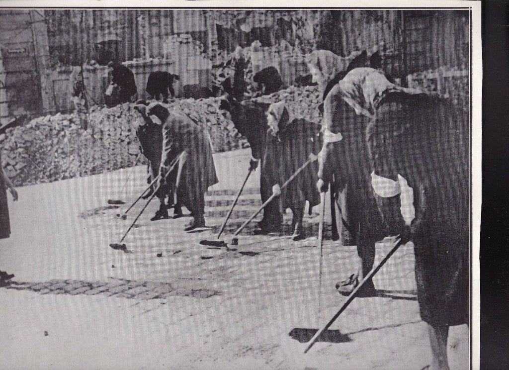 German Women Cleaning War Debris WWII Dispatch Photo News Service