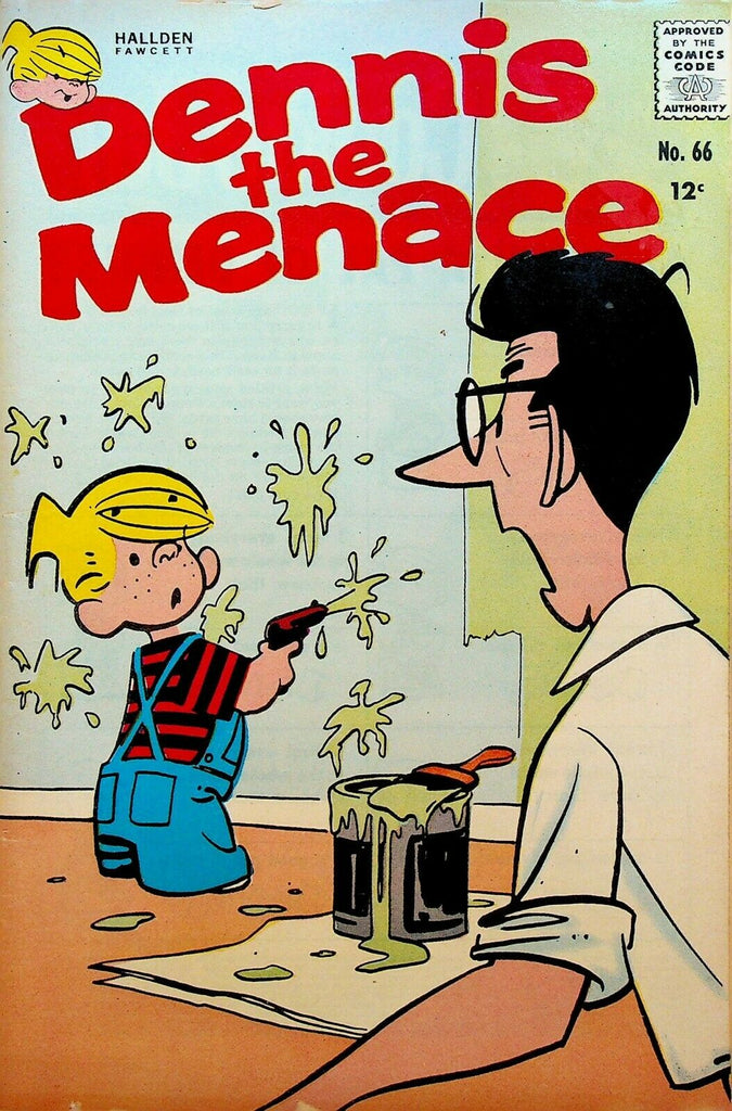 Dennis the Menace 66 1963 Painting With Squirt Gun Hallden