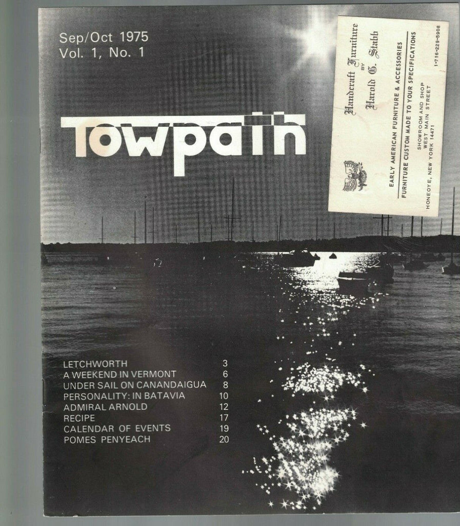 Towpath Upstate New York Magazine Lot of 2 Letchworth Canandaigua Batavia