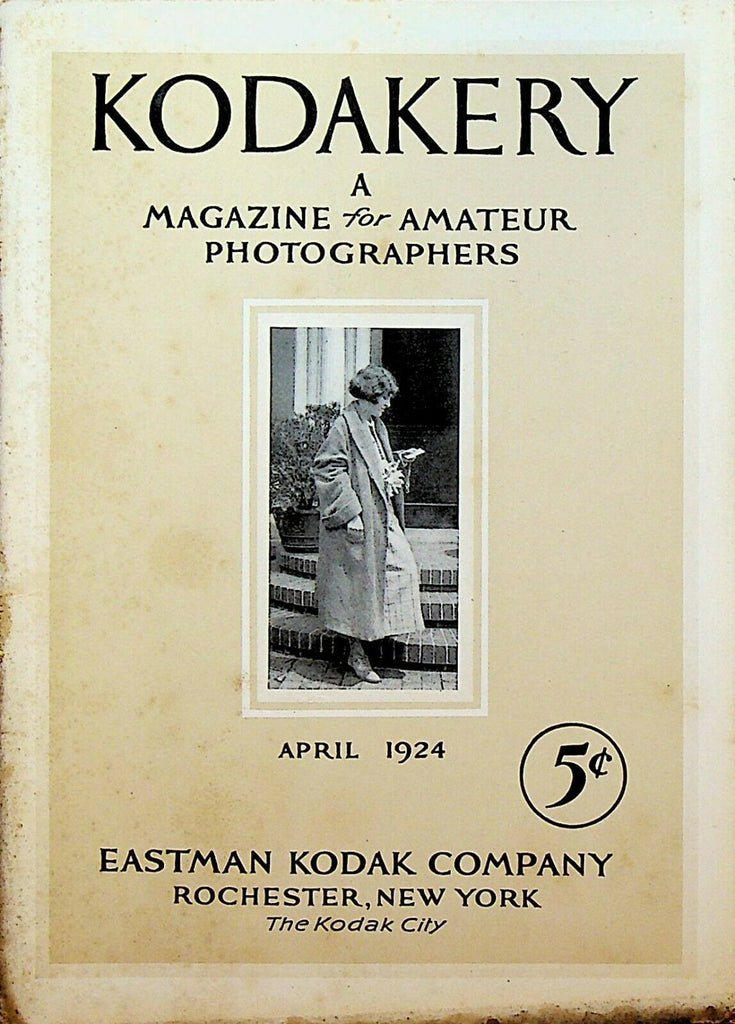 Kodakery Magazine for Amateur Photographers Kodak April 1924 Rochester NY