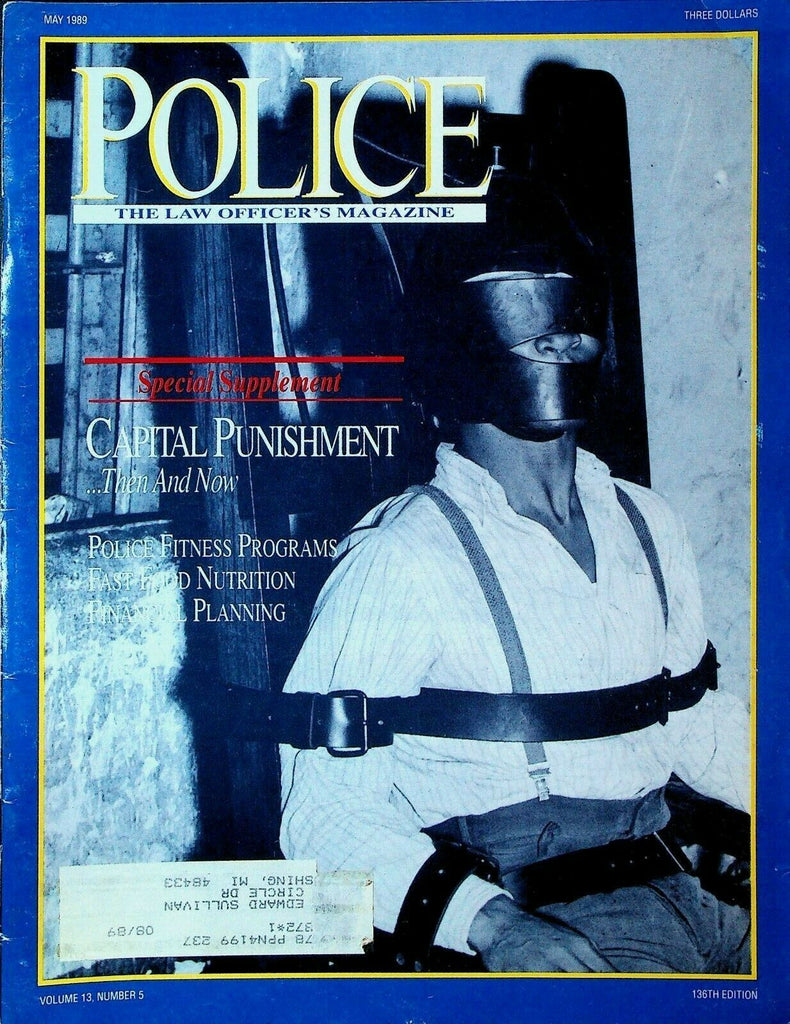 Police Law Officer's Magazine May 1989 Capital Punishment Death Penalty