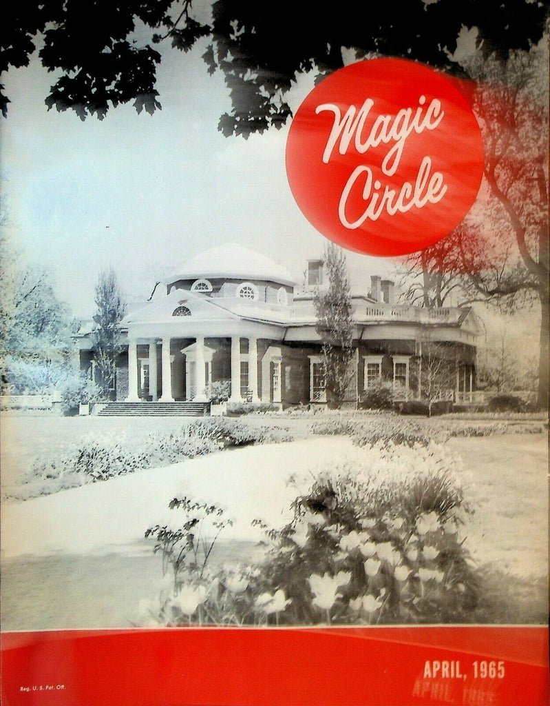 Magic Circle Magazine April 1965 Race Cars Eileen O'Neill Rene Charland