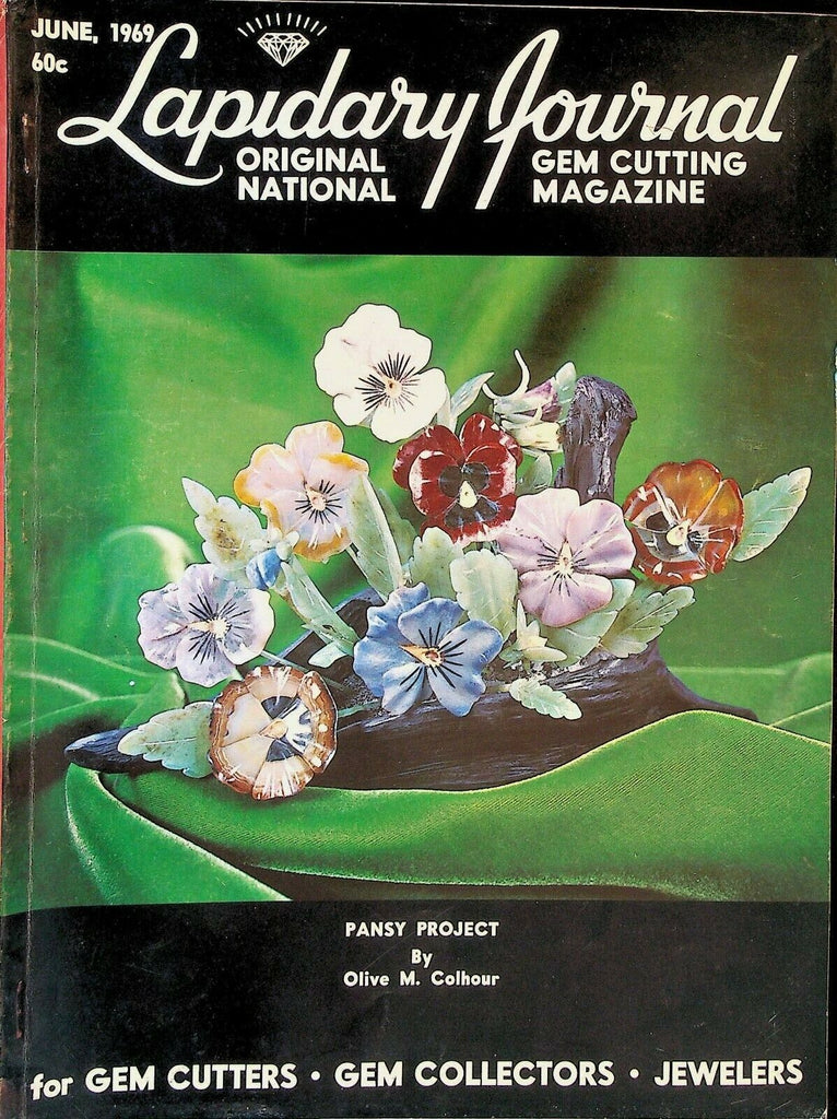 Lapidary Journal June 1969 Mitchell Six-Ray Star Tektites Opal Mining Enameling