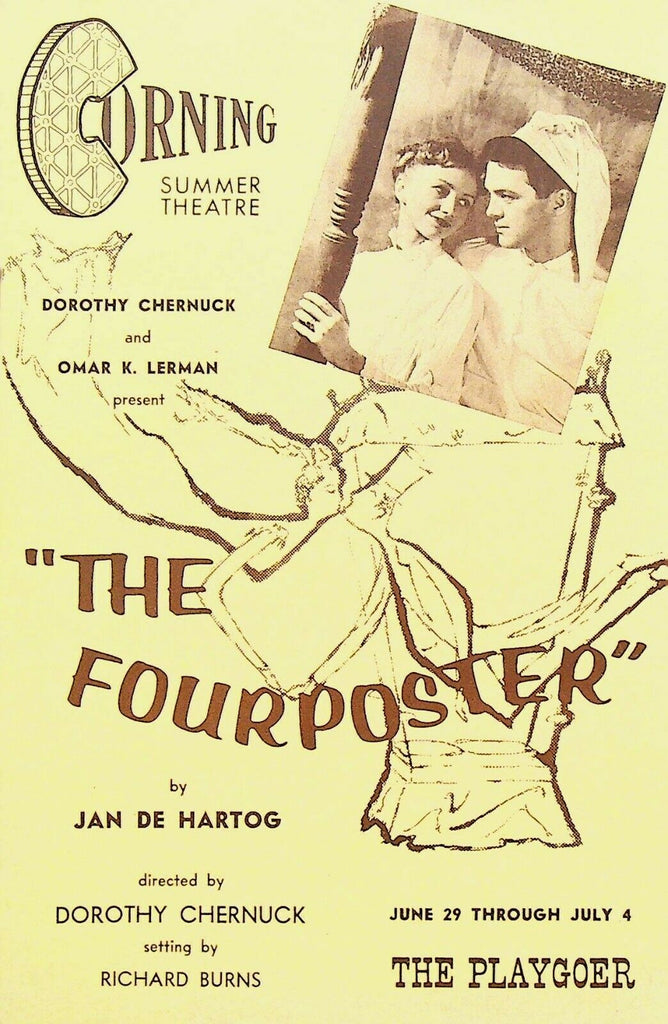 The Fourposter Playgoer Corning Summer Theatre 1954 Elinor Wright Scott Edwards