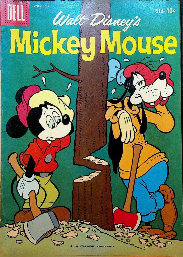 Mickey Mouse 66 Dell Comics 1959 Goofy Lumberjack  Walt Disney