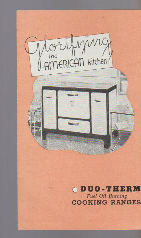 Glorifying the American Kitchen Brochure 1936 Duo-Therm Cooking Ranges