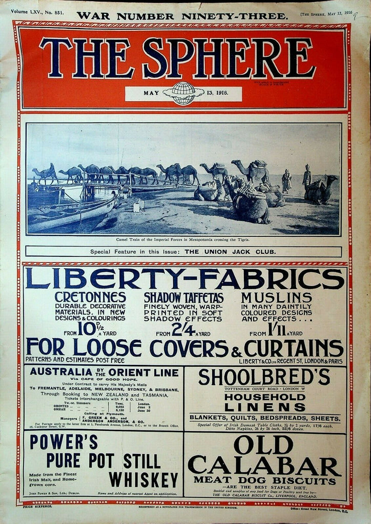 The Sphere Magazine May 13 1916 World War I Red Cross Ambulance